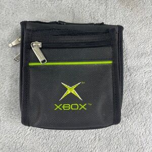 Xbox CD DVD Storage Case Black Original Xbox Logo Game Holder Binder Y2k